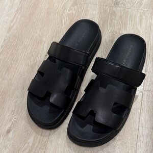 Black Slide Sandals